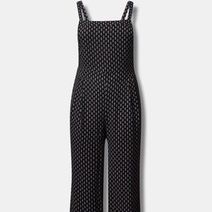 Wide Leg Stretch Crepe Jumper